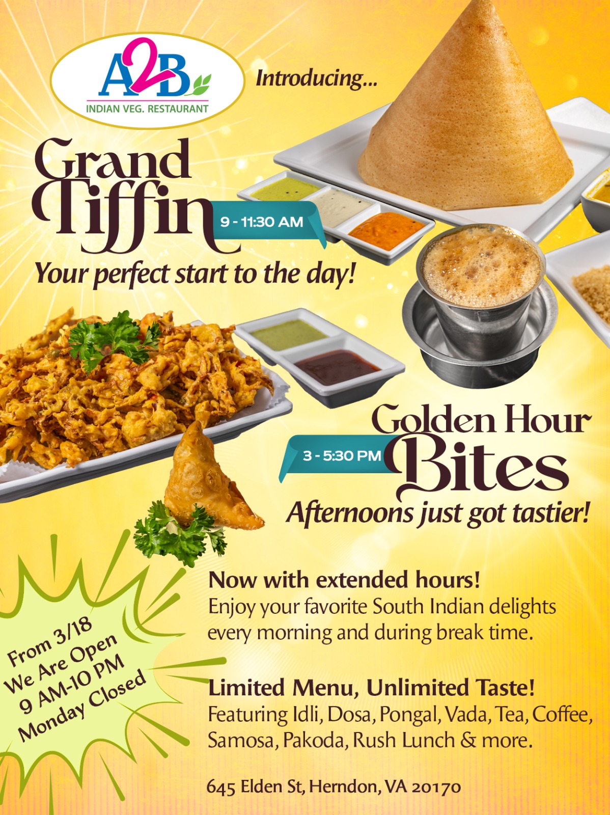A2B - Adyar Ananda Bhavan Virginia - Restaurants in Herndon, VA in Herndon, Herndon