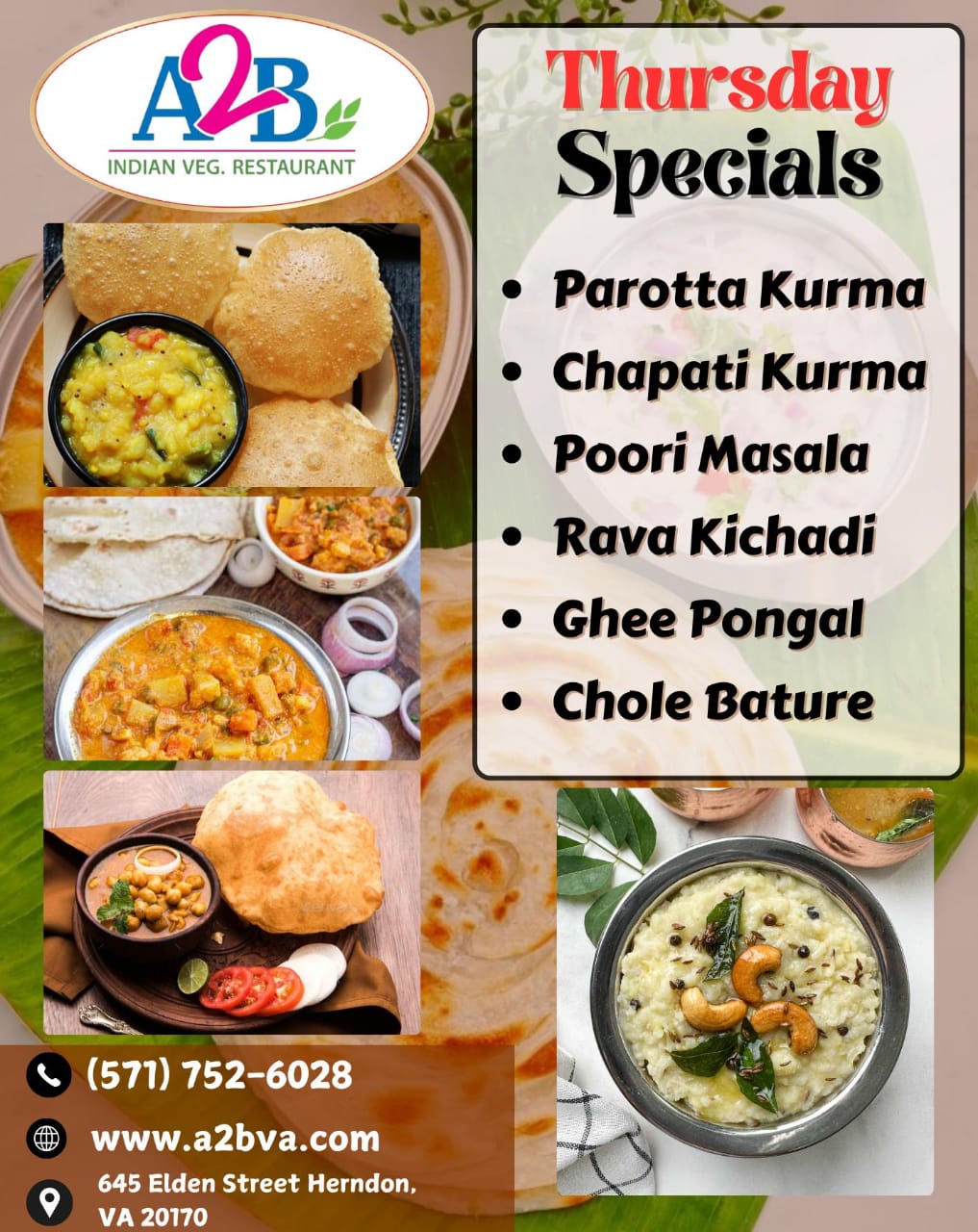 A2B - Adyar Ananda Bhavan Virginia - Restaurants in Herndon, VA in Herndon, Herndon