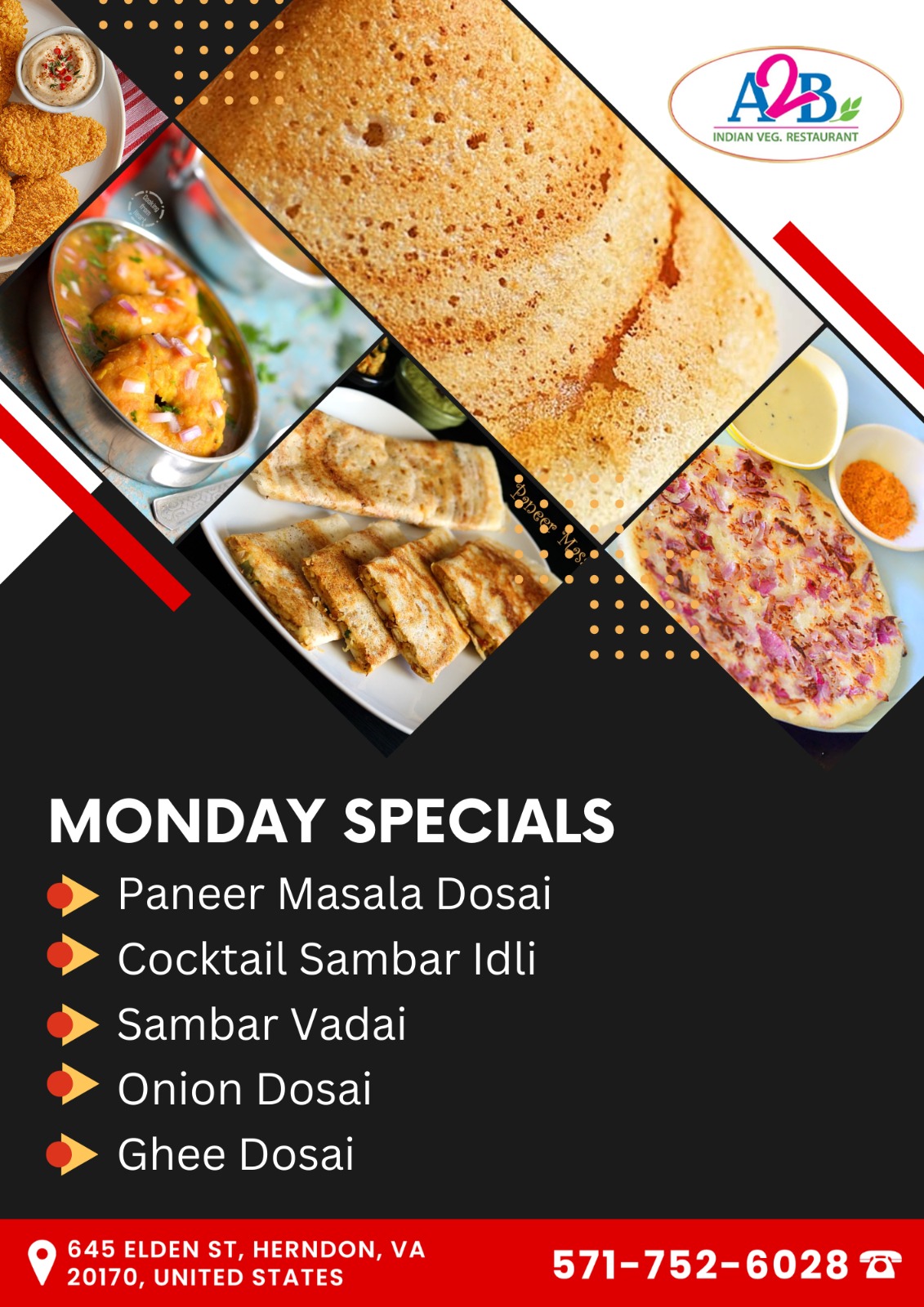 A2B - Adyar Ananda Bhavan Virginia - Restaurants in Herndon, VA in Herndon, Herndon