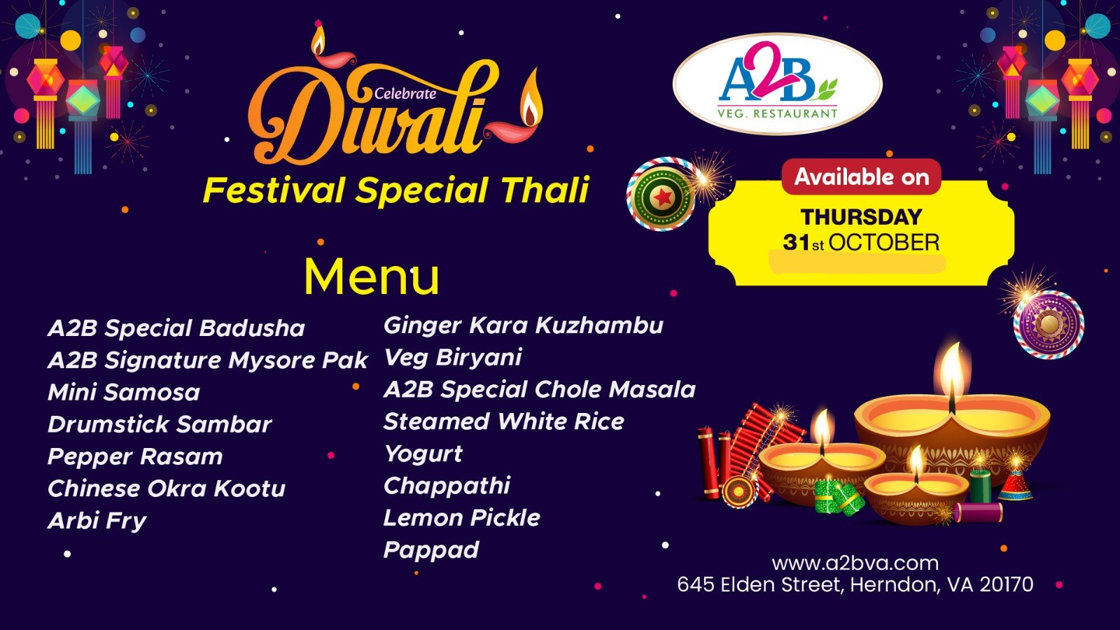 A2B - Adyar Ananda Bhavan Virginia - Restaurants in Herndon, VA in Herndon, Herndon